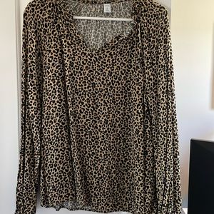 Old navy leopard blouse